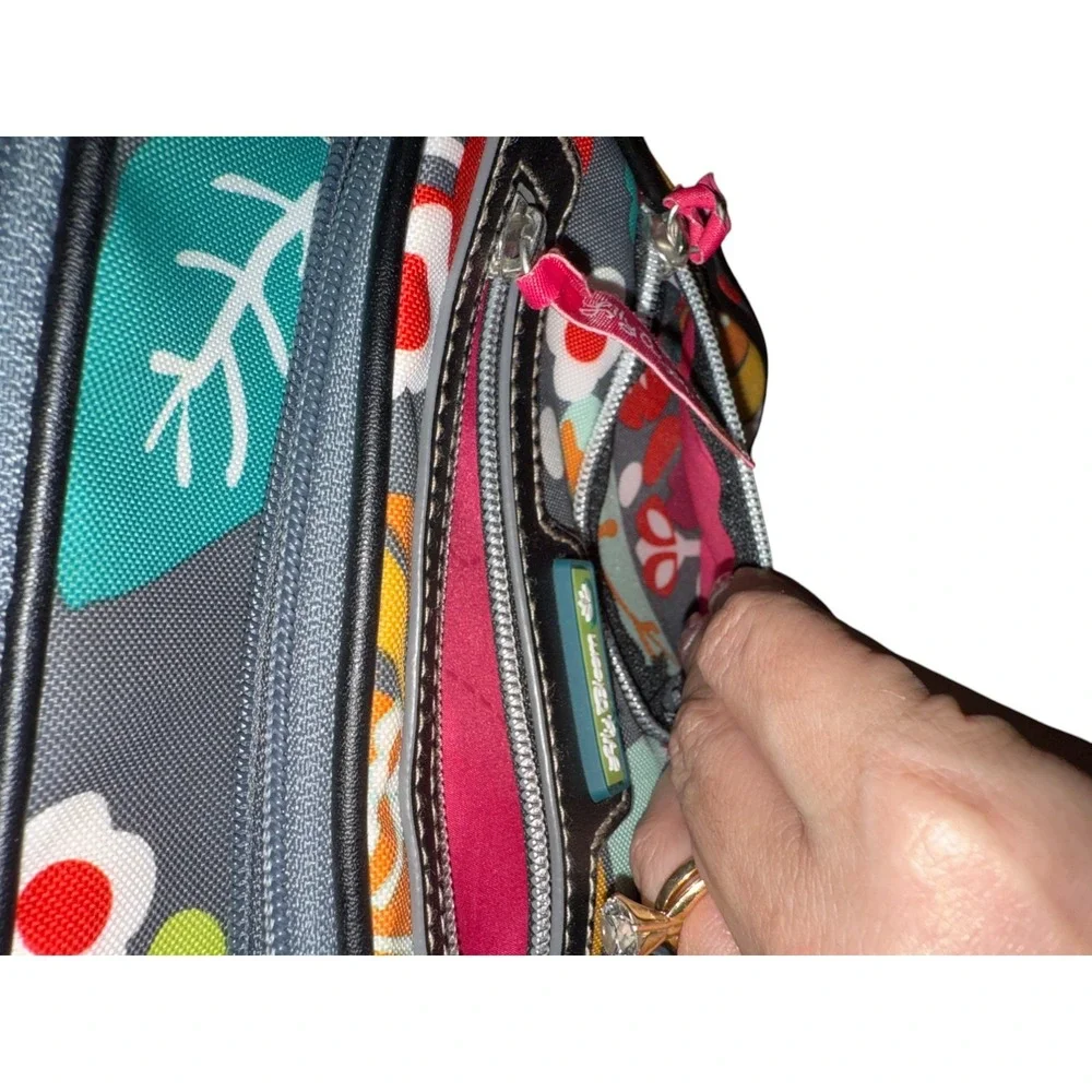 Lily Bloom Crossbody Bag Karma Women Small Messenger MultiFloral Recycled Fabric